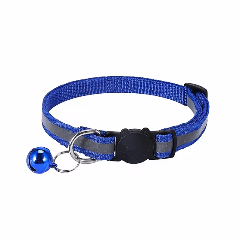 GlowSafe Reflective Breakaway Cat Collar With Bell 9