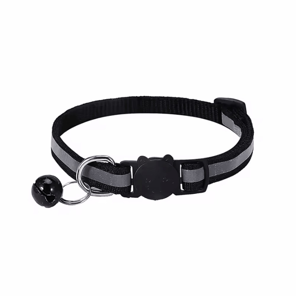 GlowSafe Reflective Breakaway Cat Collar With Bell 6