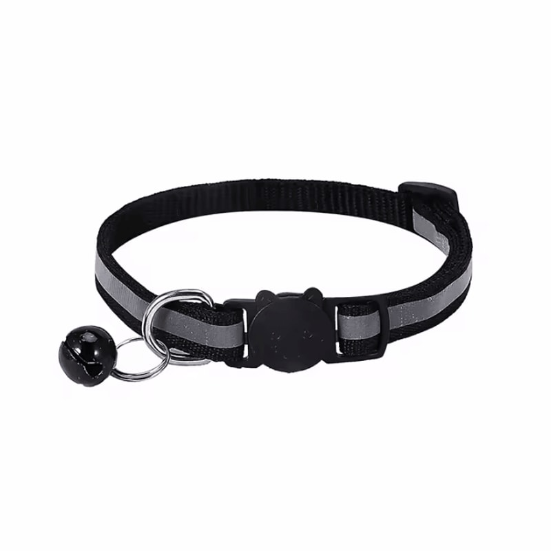 GlowSafe Reflective Breakaway Cat Collar With Bell 6