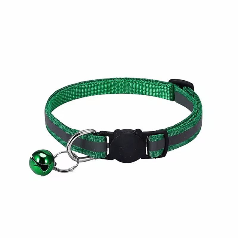 GlowSafe Reflective Breakaway Cat Collar With Bell 7