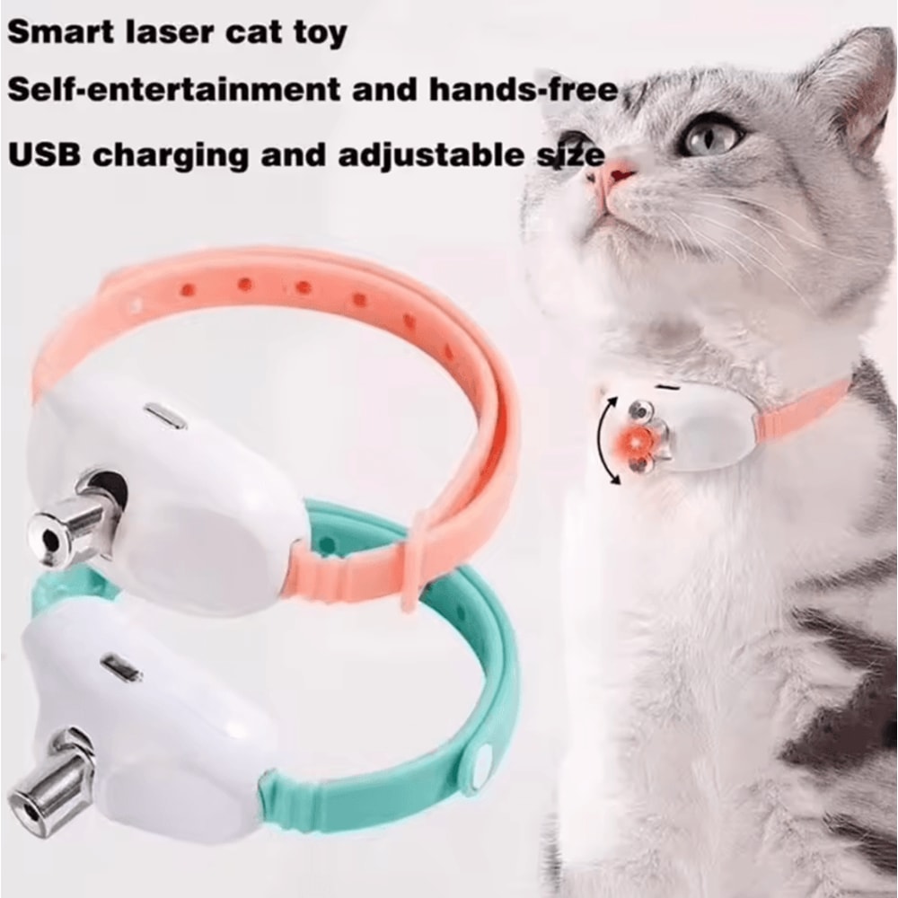 LaserPaws Rechargeable Automatic Laser Collar Toy For Cats 1