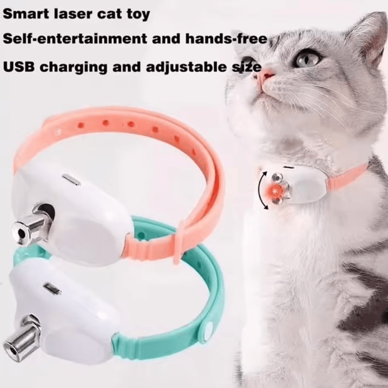 LaserPaws Rechargeable Automatic Laser Collar Toy For Cats 1