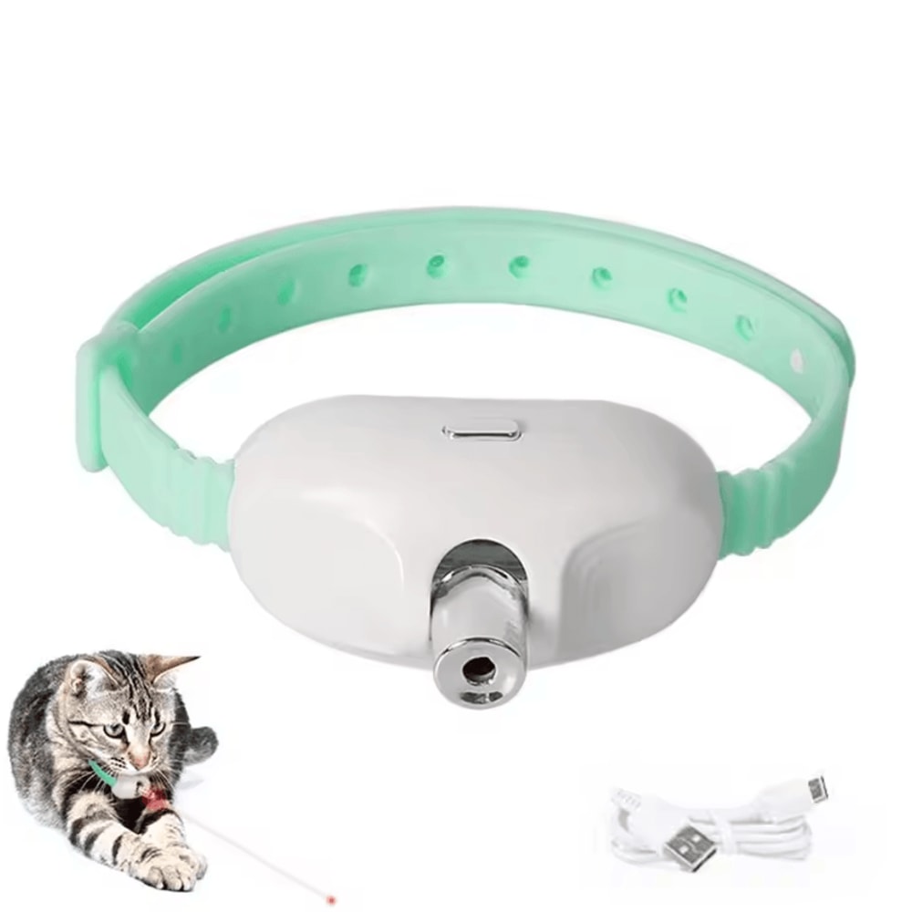 Smart Laser Cat Collar Rechargeable Interactive Cat Toy For Indoor Cats 3