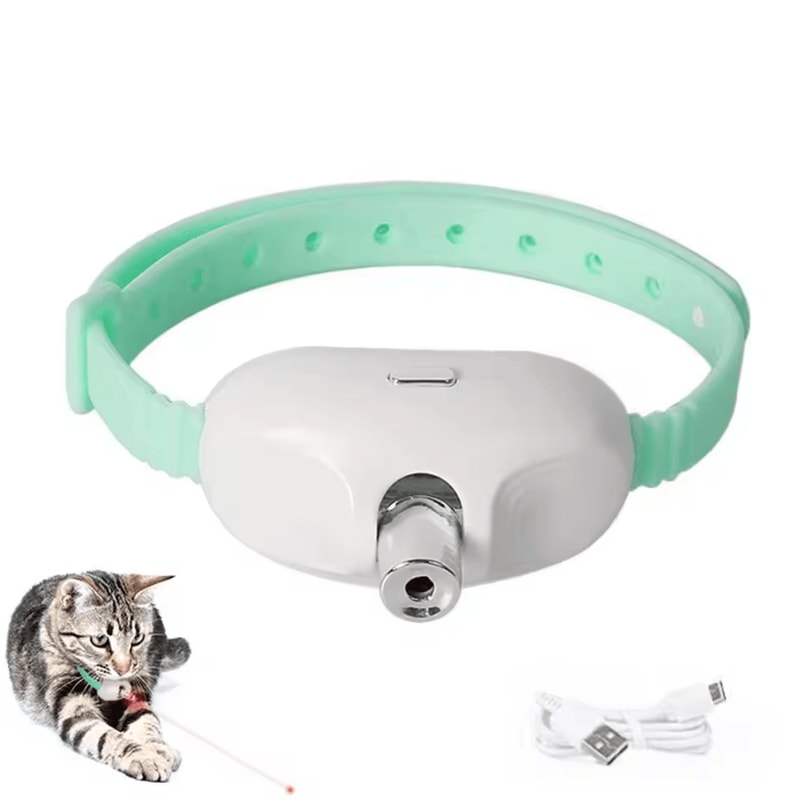 Smart Laser Cat Collar Rechargeable Interactive Cat Toy For Indoor Cats 3