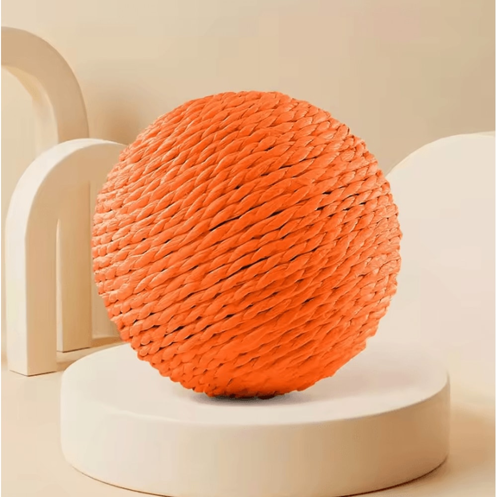 Sisal Cat Scratching Ball Toy Interactive Teething Playtime Fun For Cats 5
