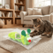 Green Caterpillar Catnip Plush Toy Interactive Teeth Cleaning Toy For Indoor Cats 2