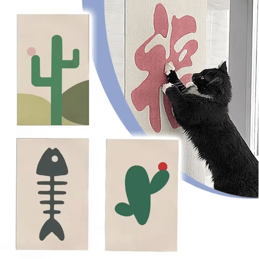 SelfAdhesive Cat Scratching Carpet Trimmable Furniture Wall Protector For Cats 0