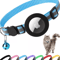 Reflective AirTag Cat Collar With Bell Breakaway GPS Holder Collar For Cats 4
