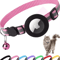 Reflective AirTag Cat Collar With Bell Breakaway GPS Holder Collar For Cats 6