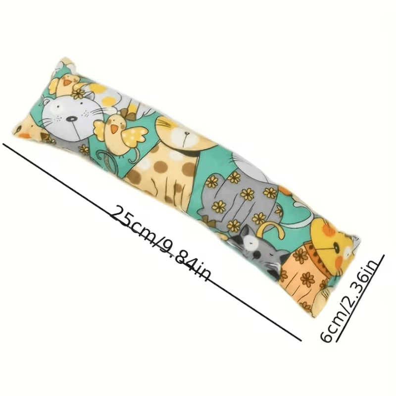 Cat Grass Plush Chew Pillow Comforting Catnip Toy For Play Chewing Relaxation 2