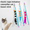 Caterpillar Cat Teaser Wand Toy Interactive Chase Hunting Toy For Indoor Cats 0