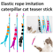 Caterpillar Cat Teaser Wand Toy Interactive Chase Hunting Toy For Indoor Cats 2
