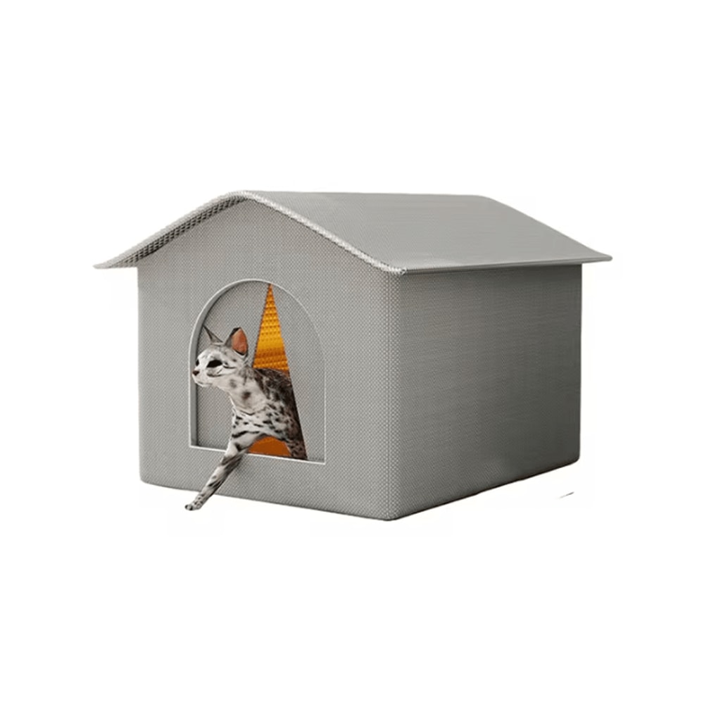 Waterproof Outdoor Cat Shelter Insulated Foldable Pet House For Cats Small Dogs 3