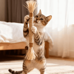cat mint dental chew stick toy – natural teeth cleaning & interactive cat toy