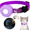 Glow Moon AirTag Pet Collar Reflective Breakaway Tracking Collar For Cats Small Dogs 3