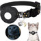 Glow Moon AirTag Pet Collar Reflective Breakaway Tracking Collar For Cats Small Dogs 5