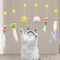 Feather Bell Elastic Cat Teaser Toy Interactive Hanging Wand Toy For Cats Kittens 1