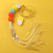 Feather Bell Elastic Cat Teaser Toy Interactive Hanging Wand Toy For Cats Kittens 3