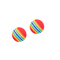 Rainbow EVA Rattle Ball Toy Interactive Chew Play Ball For Cats Dogs 2