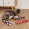 Catnip Plush Pillow Toy ChewResistant Stress Relief Interactive Cat Toy 0