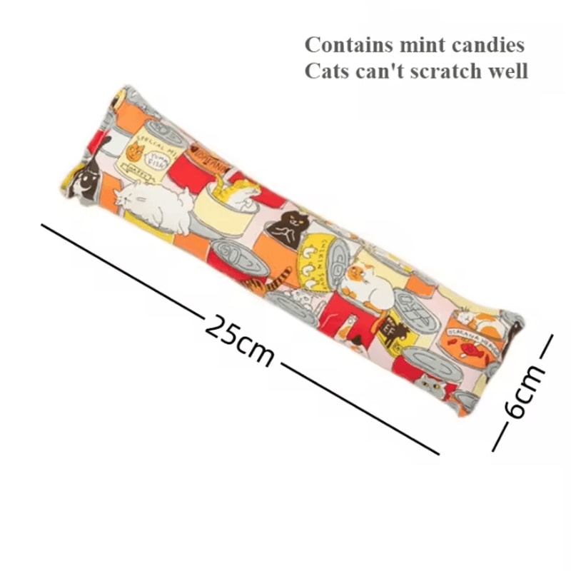 Catnip Plush Pillow Toy ChewResistant Stress Relief Interactive Cat Toy 10