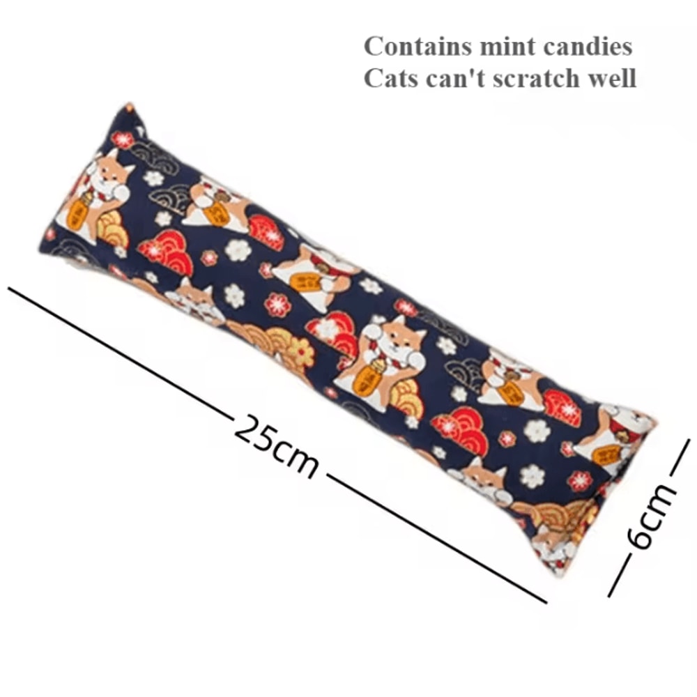 Catnip Plush Pillow Toy ChewResistant Stress Relief Interactive Cat Toy 7
