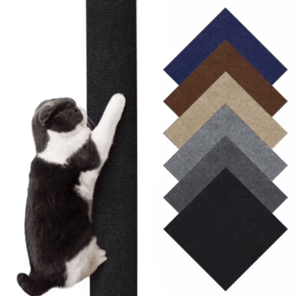 SelfAdhesive Cat Scratching Mat Trimmable Furniture Protector DIY Scratcher Carpet 2