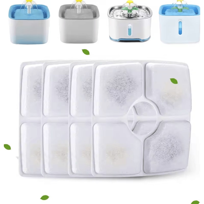 OYES Pet Fountain Filter Replacement Pack Fresh Clean Water Filters For Cats Dogs 0