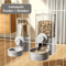 Hanging Gravity Pet Feeder Water Dispenser Set Automatic Food Water Station For Cats Dogs Small 0