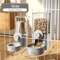 Hanging Gravity Pet Feeder Water Dispenser Set Automatic Food Water Station For Cats Dogs Small 3
