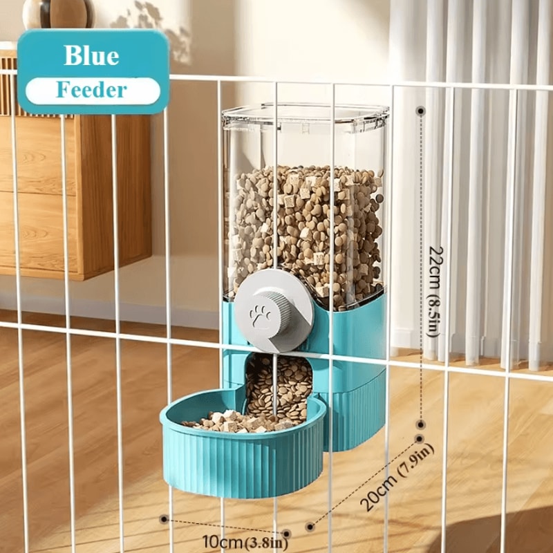 Hanging Gravity Pet Feeder Water Dispenser Set Automatic Food Water Station For Cats Dogs Small 6