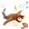 Rechargeable Flapping Bird Cat Toy TouchActivated Chirping Plush Toy With Catnip 1