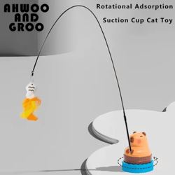 capybara bird teaser wand toy – interactive bell cat toy for cats & kittens