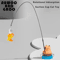 Capybara Bird Teaser Wand Toy Interactive Bell Cat Toy For Cats Kittens 0