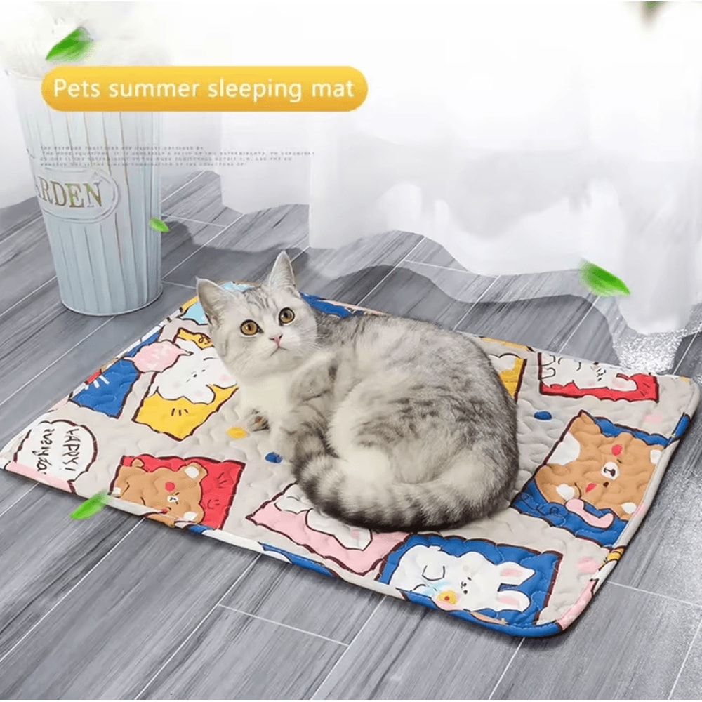 Cooling Pet Mat Breathable Summer Ice Pad For Cats Dogs 1