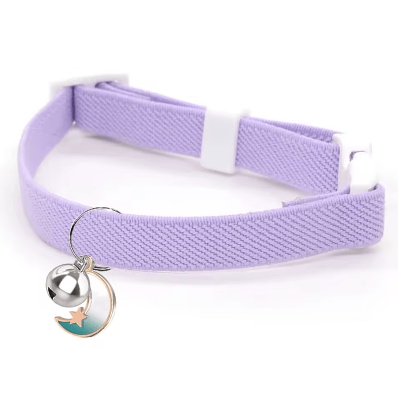 Safety Stretch Cat Collar Lightweight Elastic Collar For Cats Small Pets 15