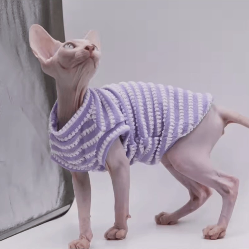 DUOMASUMI Cooling Cat Vest UltraSoft Summer Shirt For Hairless Sensitive Cats 0