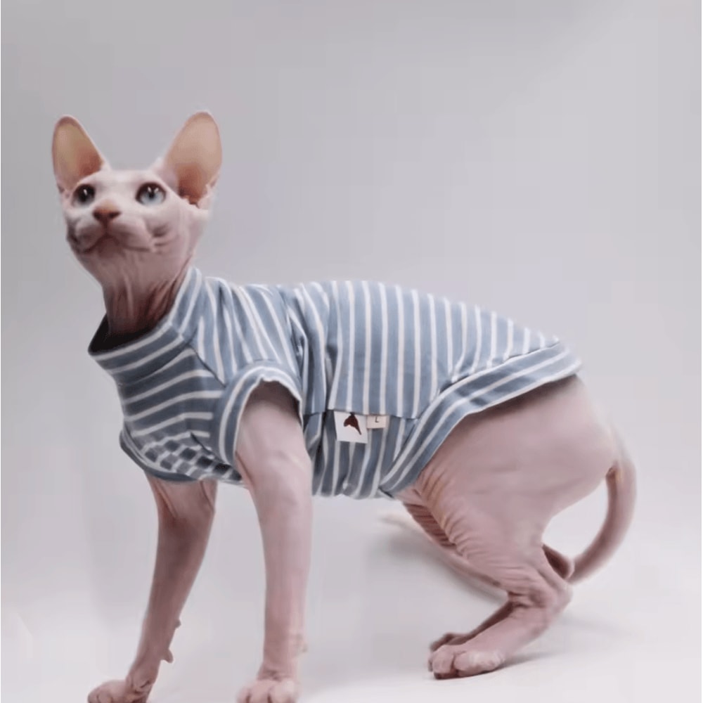 DUOMASUMI Cooling Cat Vest UltraSoft Summer Shirt For Hairless Sensitive Cats 3