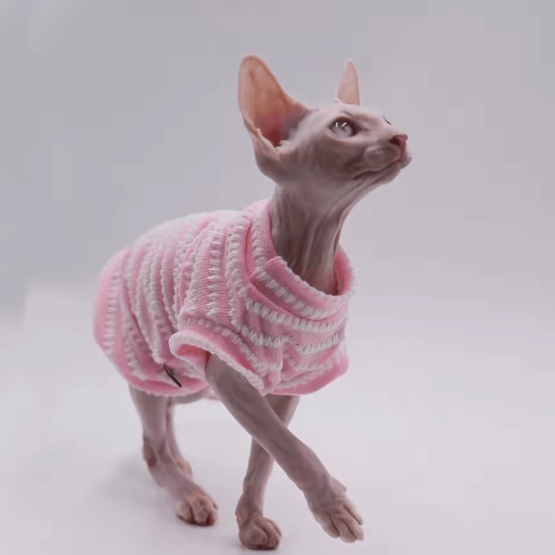 DUOMASUMI Cooling Cat Vest UltraSoft Summer Shirt For Hairless Sensitive Cats 4