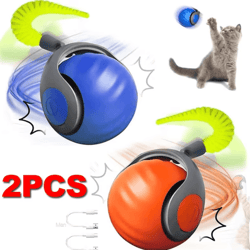 speedy tail 2.0 smart interactive ball – automatic motion toy for cats & dogs