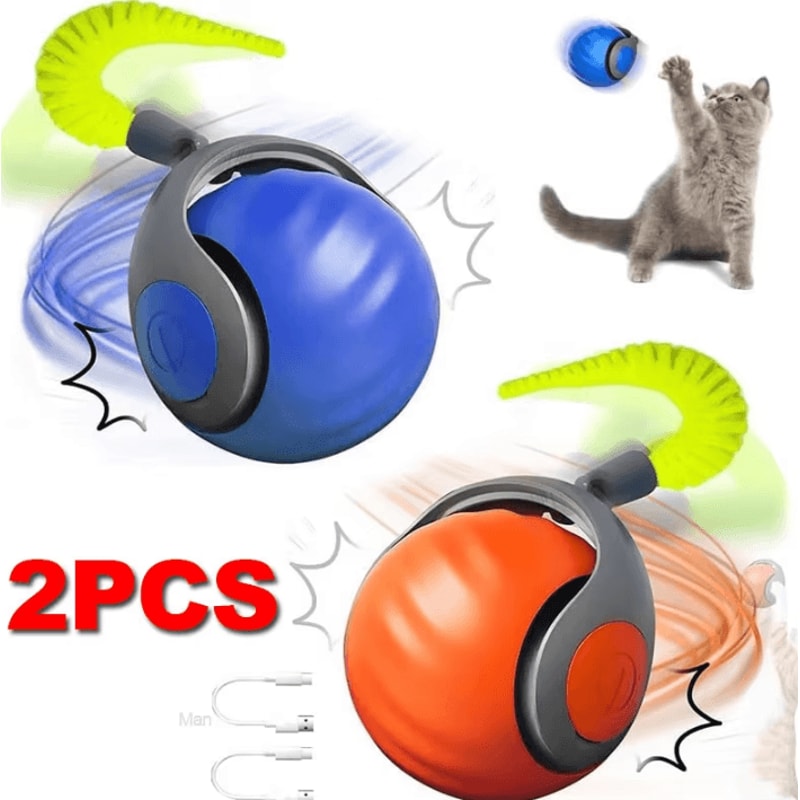 Speedy Tail 20 Smart Interactive Ball Automatic Motion Toy For Cats Dogs 0