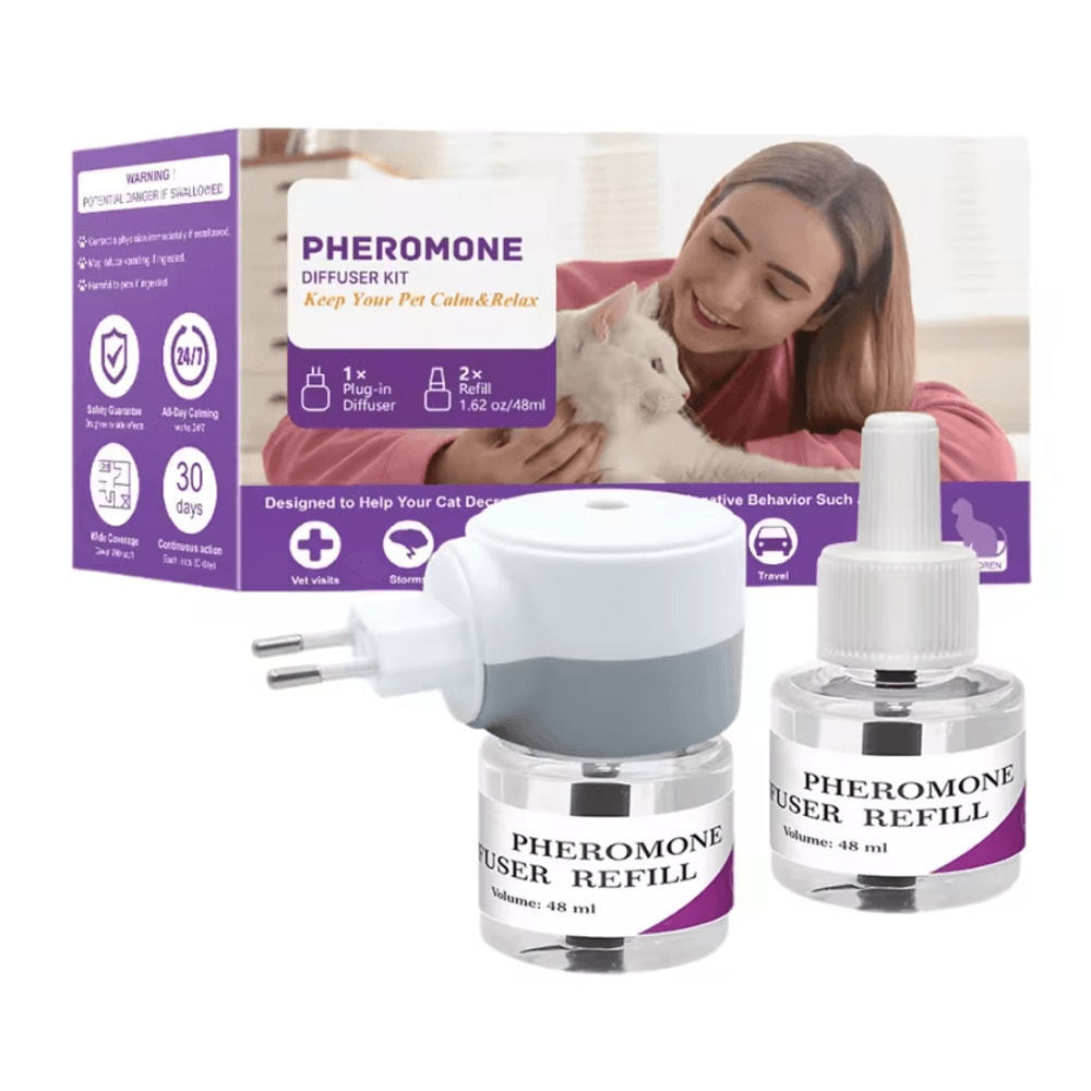 Comfort Pheromone Calming Diffuser LongLasting Stress Relief For Cats Dogs 3