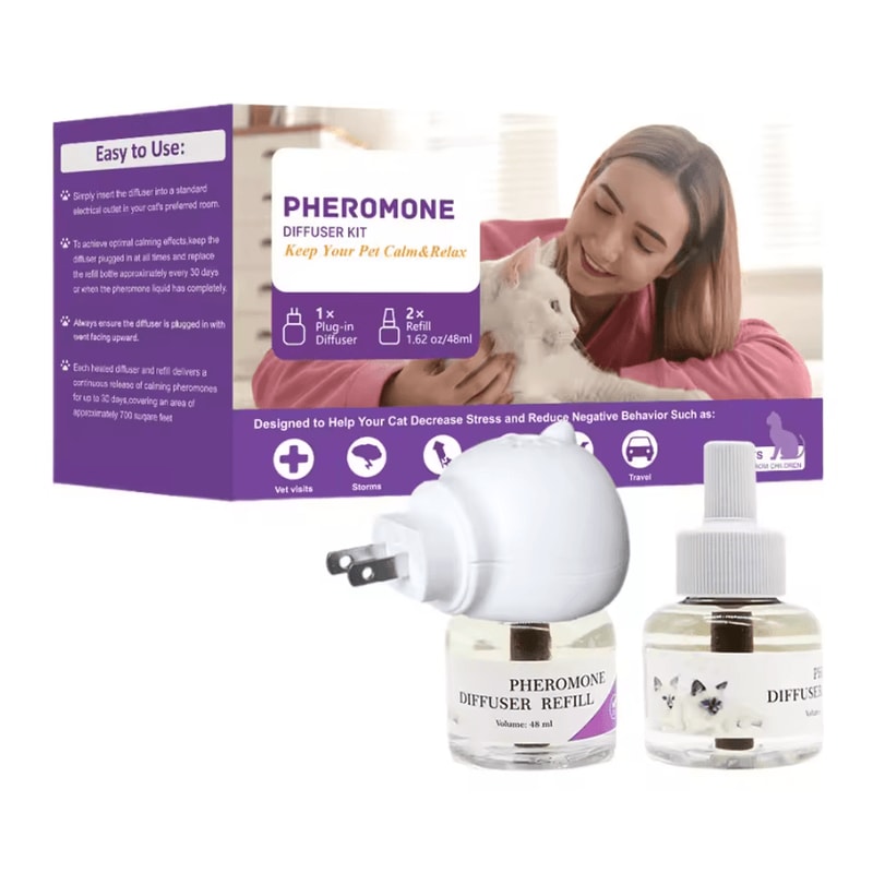 Comfort Pheromone Calming Diffuser LongLasting Stress Relief For Cats Dogs 4