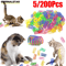 Colorful Spiral Cat Spring Toys Interactive Bouncing Play Toys For Cats Kittens 0