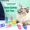 Colorful Spiral Cat Spring Toys Interactive Bouncing Play Toys For Cats Kittens 2
