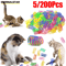 Colorful Spiral Cat Spring Toys Interactive Bouncing Play Toys For Cats Kittens 4