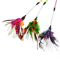 Spiral Feather Cat Wand Toy Interactive Teaser Toy For Active Cats Kittens 1