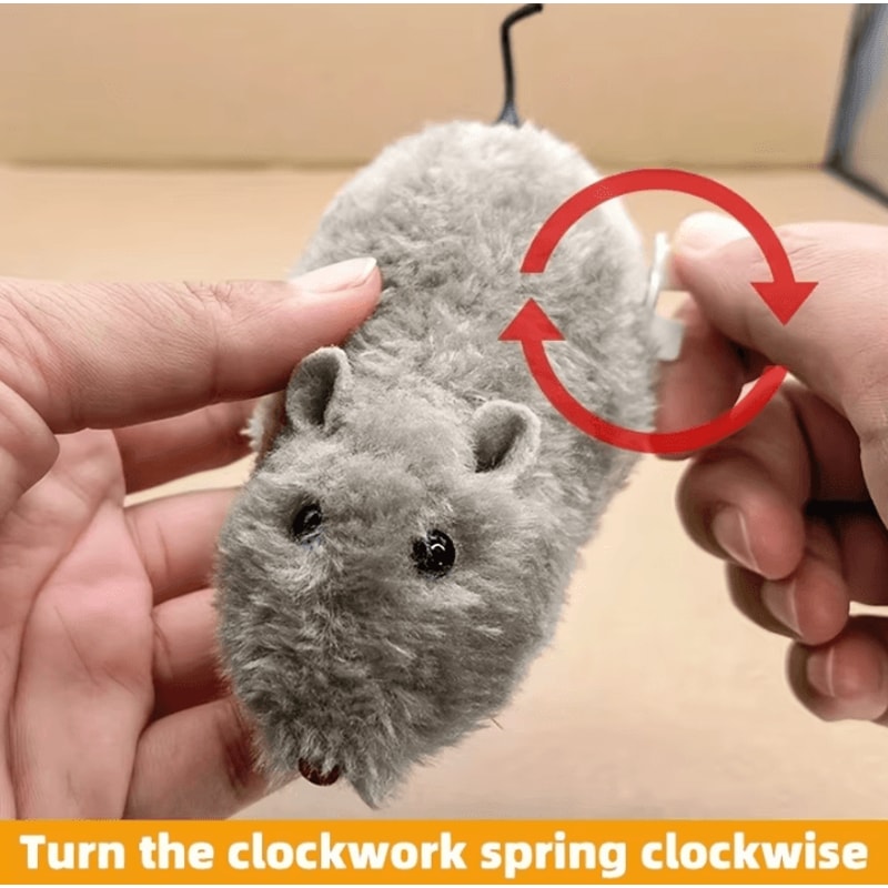 WhiskerChase SelfMoving Mechanical Mouse Cat Toy Set 4Pack 1