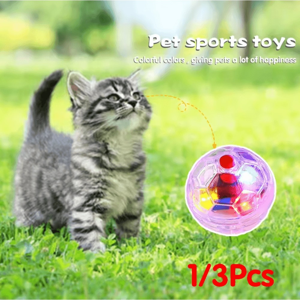 GhostGlow Motion Activated Flash Cat Ball Toy 1