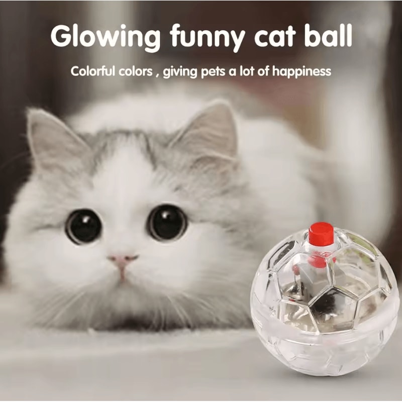 GhostGlow Motion Activated Flash Cat Ball Toy 3